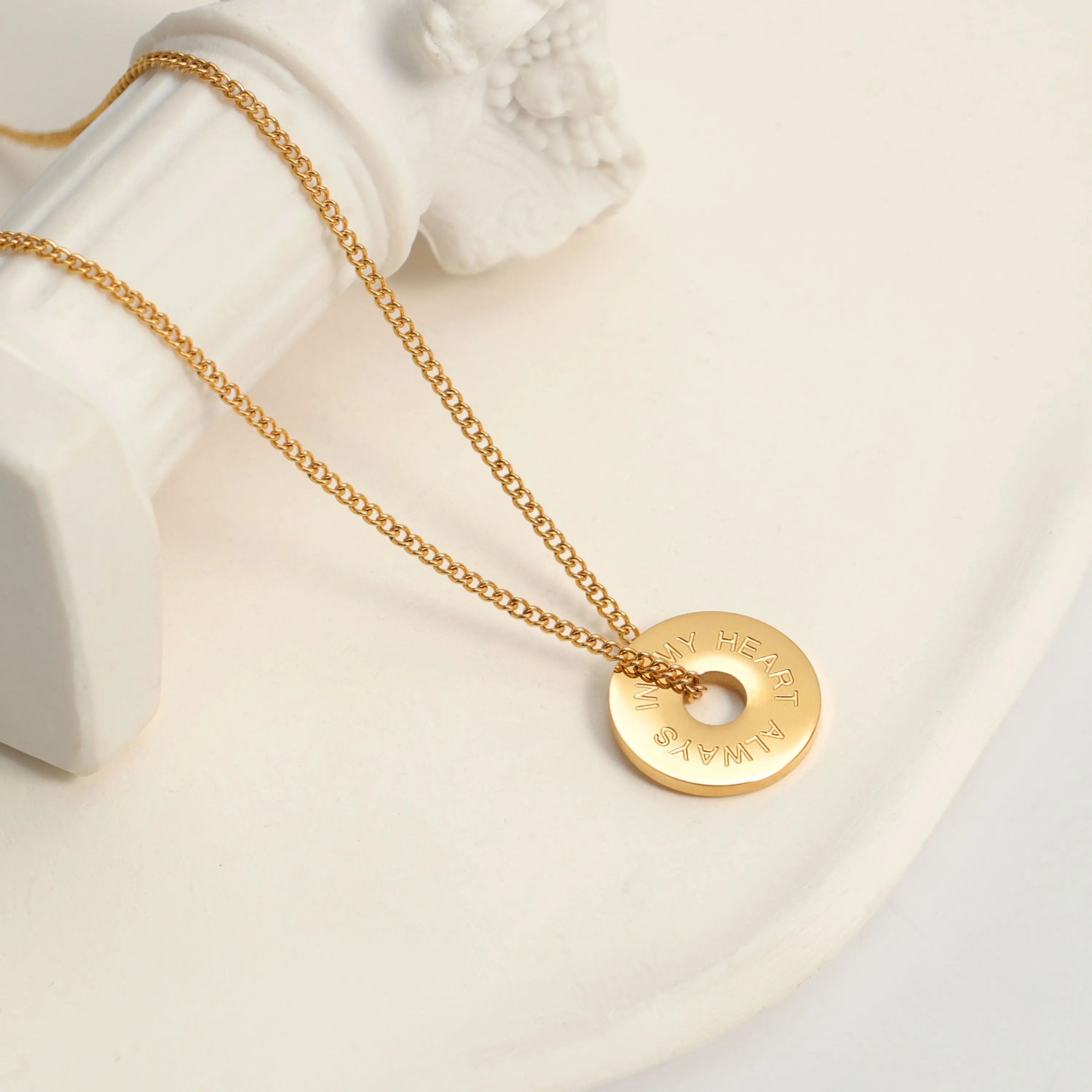ALWAYS IN MY HEART - Circle Halskette Halskette Simple Pledge