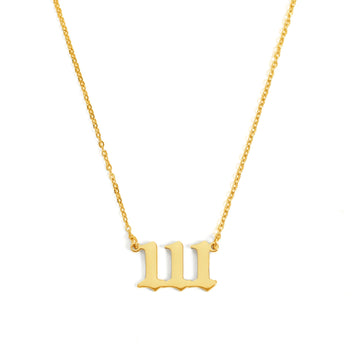 Angel Number 111 Halskette Halskette Simple Pledge