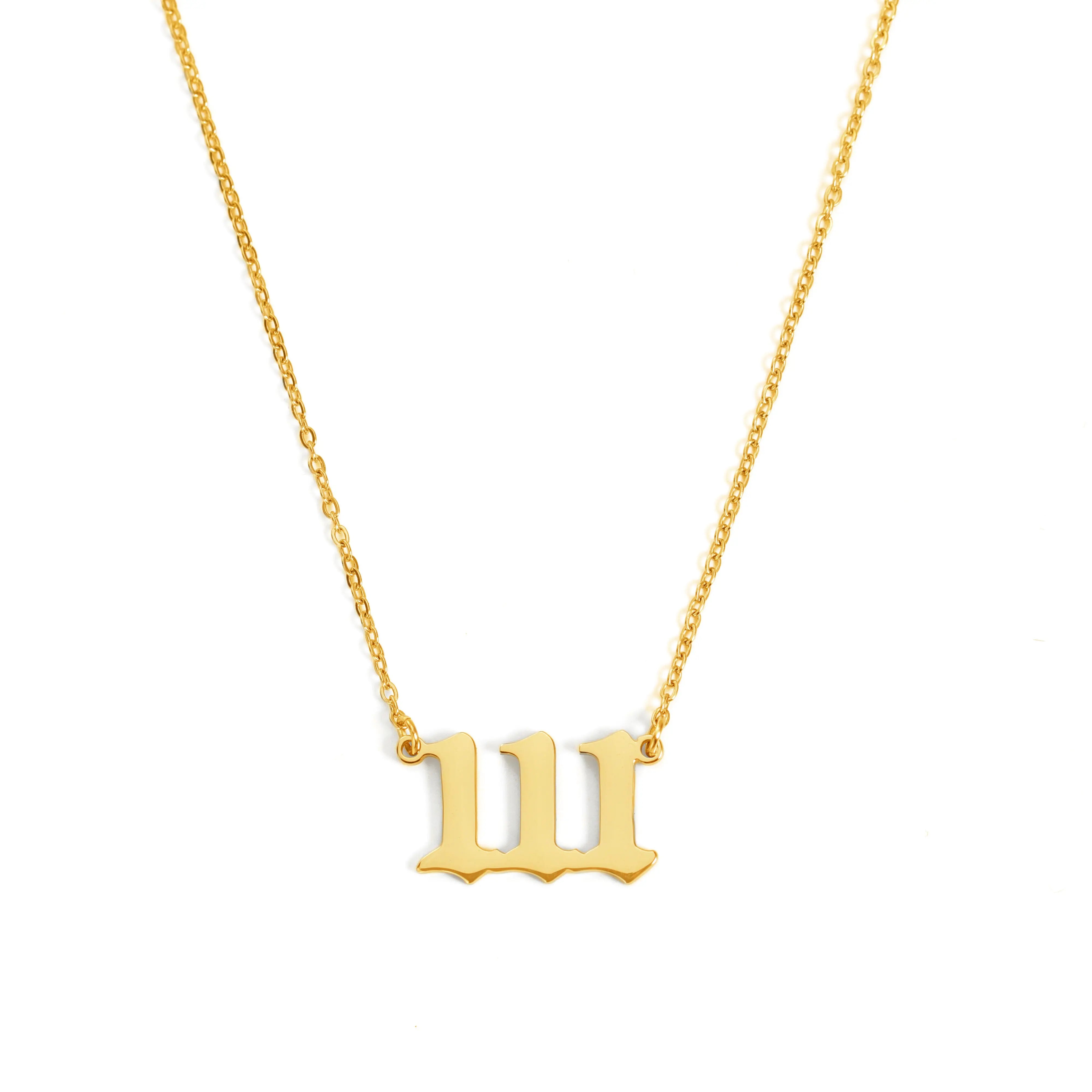 Angel Number 111 Halskette Halskette Simple Pledge