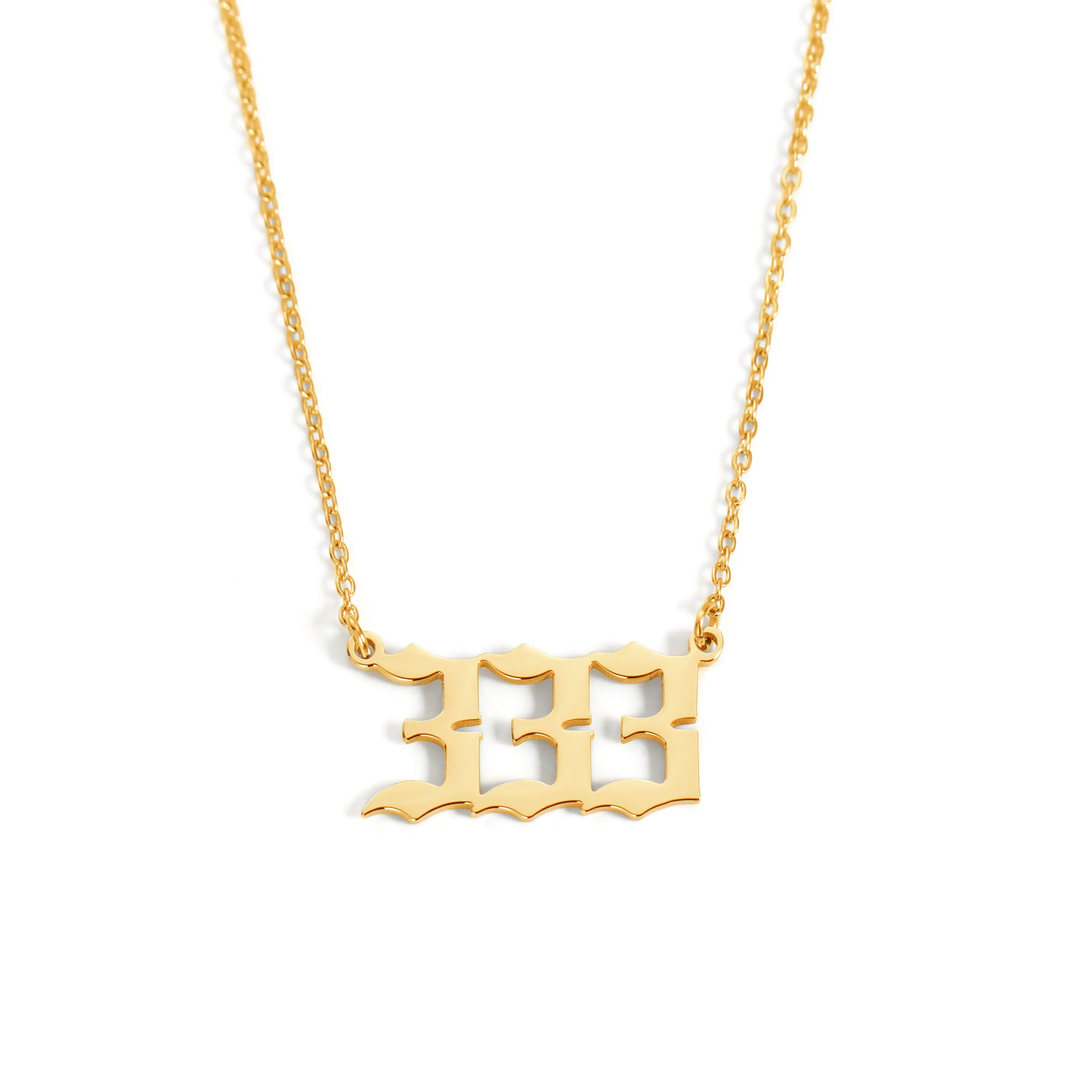 Angel Number 333 Halskette Halskette Simple Pledge