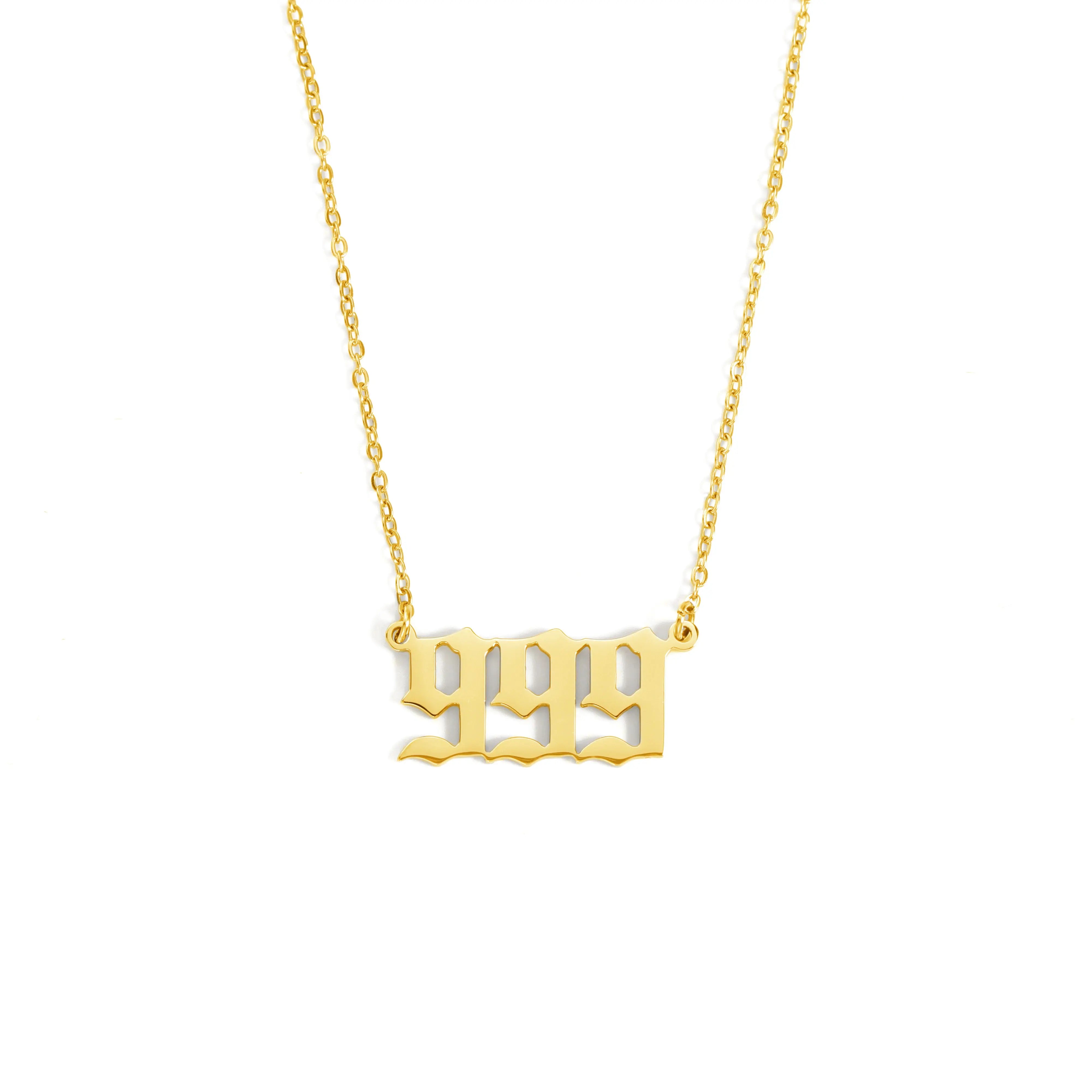 Angel Number 999 Halskette Halskette Simple Pledge