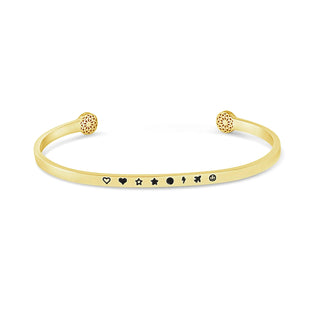 Armreif mit Wunschgravur Personalized Simple Pledge