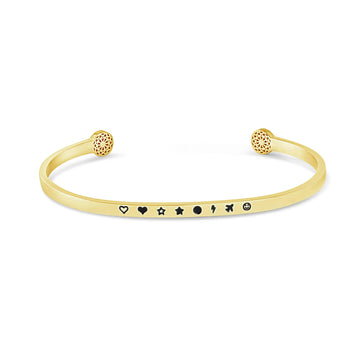 Armreif mit Wunschgravur Personalized Simple Pledge