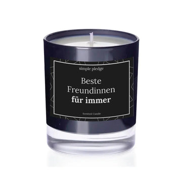 Beste Freundinnen für immer - Duftkerze Duftkerze mit Spruch Simple Pledge