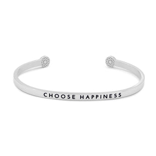 Choose Happiness Armreif Simple Pledge