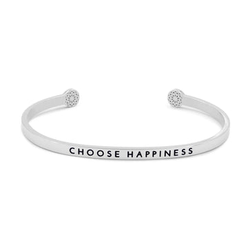 Choose Happiness Armreif Simple Pledge