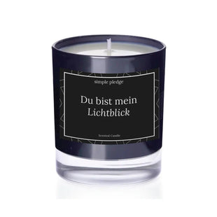Du bist mein Lichtblick - Duftkerze Duftkerze mit Spruch Simple Pledge