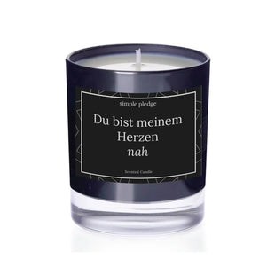 Du bist meinem Herzen nah - Duftkerze Duftkerze mit Spruch Simple Pledge