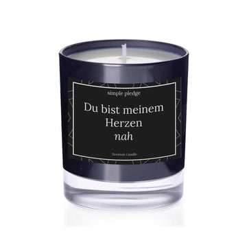 Du bist meinem Herzen nah - Duftkerze Duftkerze mit Spruch Simple Pledge