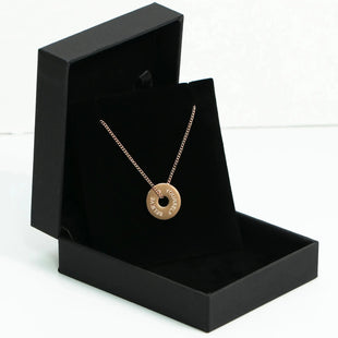 LEBE DEN MOMENT Circle Halskette