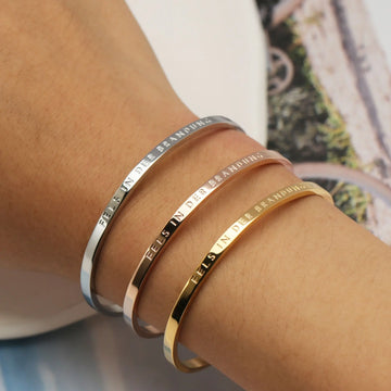 Fels in der Brandung Armreif Simple Pledge