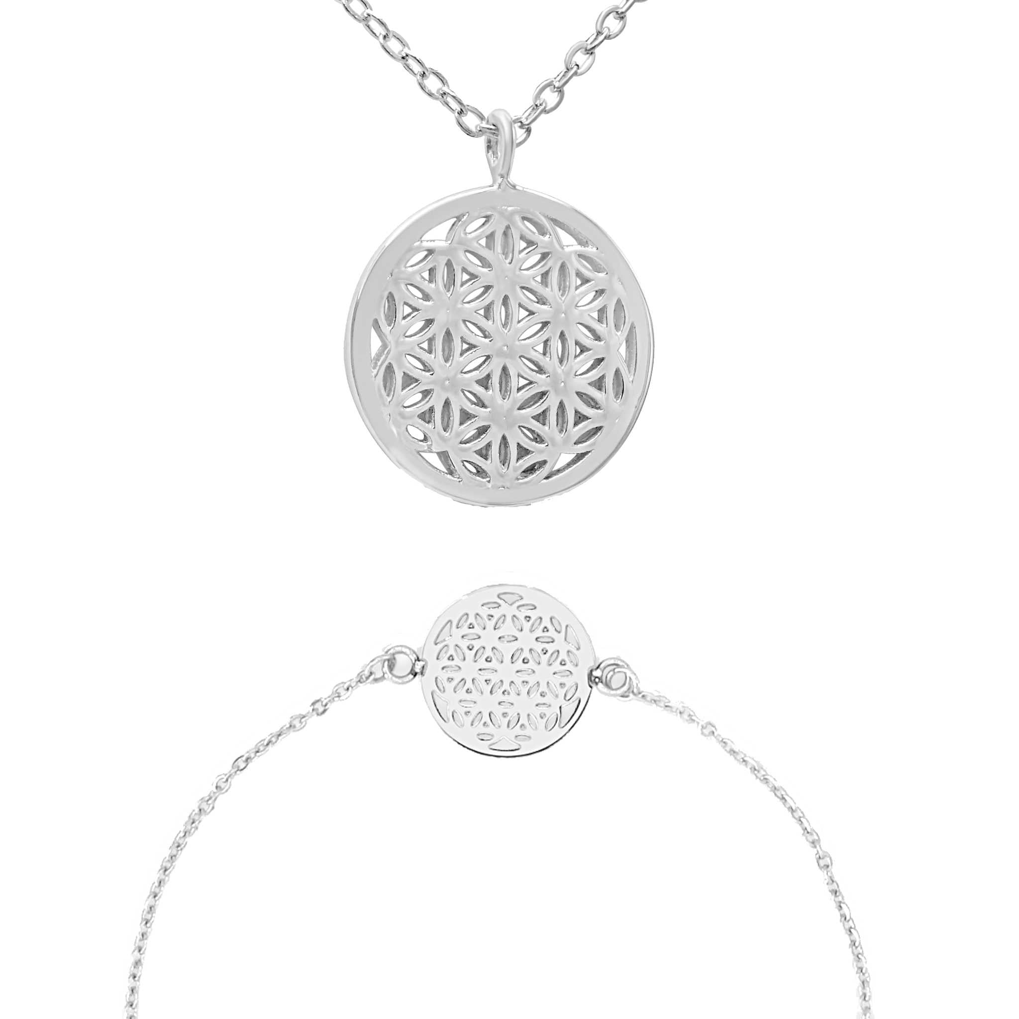 Flower of Life - Halskette & Armband Set Bundle Simple Pledge