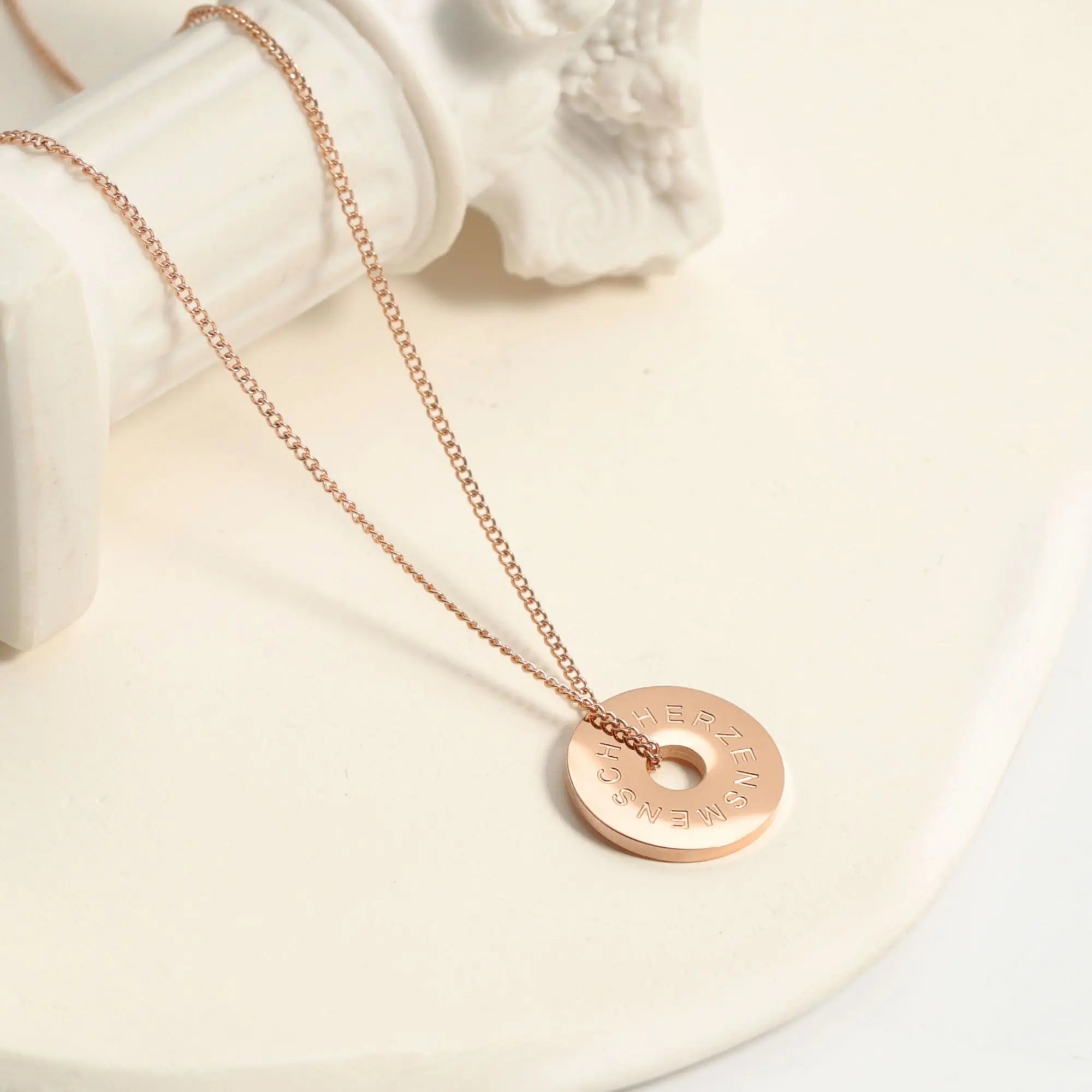 HERZENSMENSCH - Circle Halskette Halskette Simple Pledge