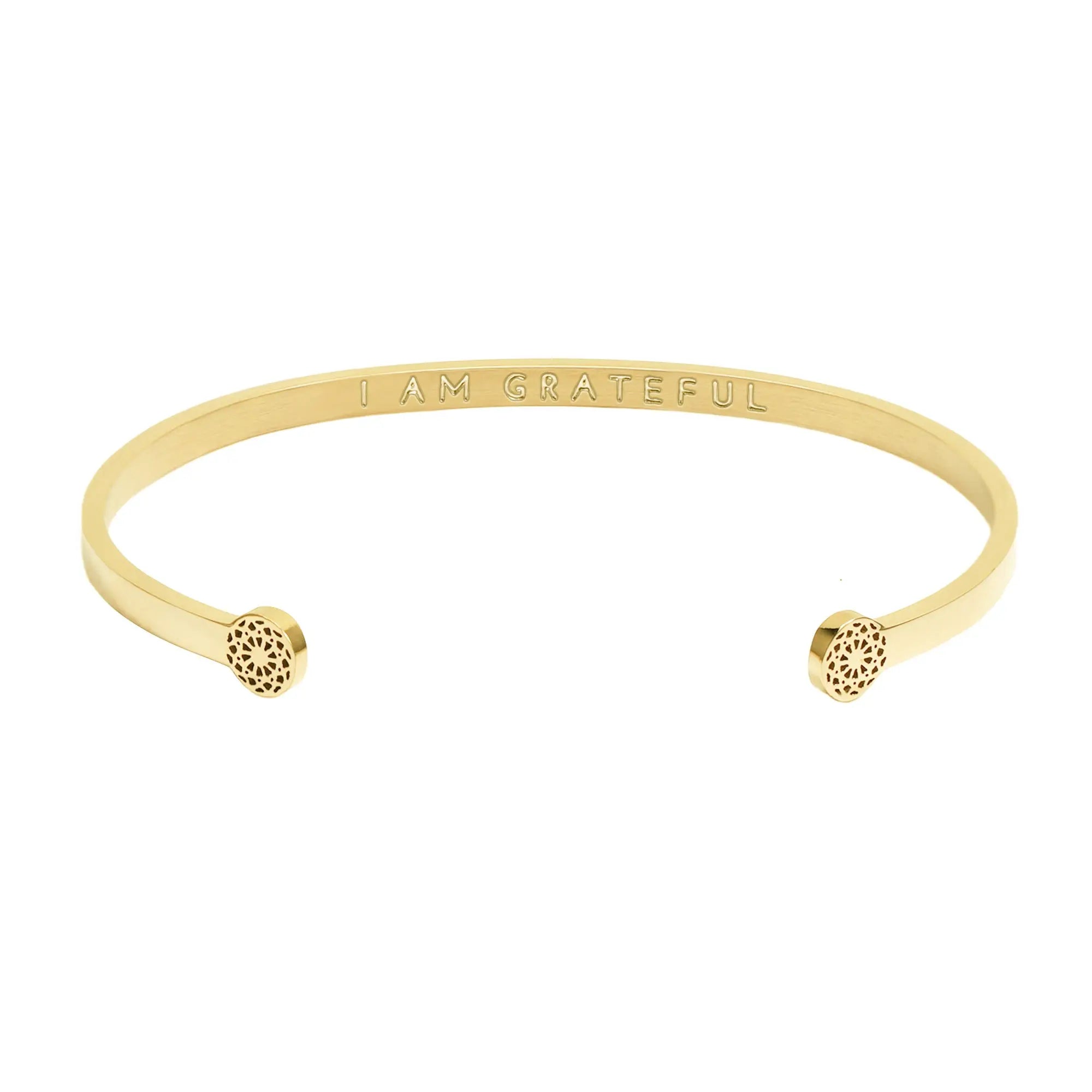 I am grateful - Blind Armreif Simple Pledge