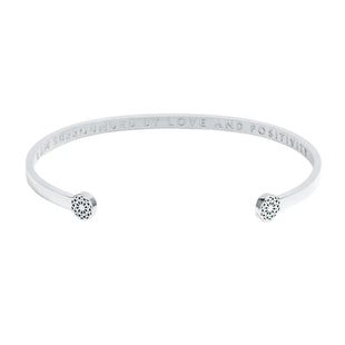 I am surrounded by love and positivity - Blind Armreif Simple Pledge