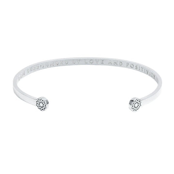 I am surrounded by love and positivity - Blind Armreif Simple Pledge