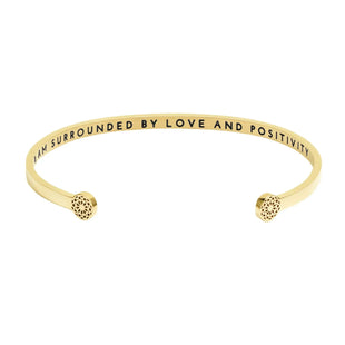 I am surrounded by love and positivity Armreif Simple Pledge