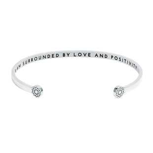 I am surrounded by love and positivity Armreif Simple Pledge