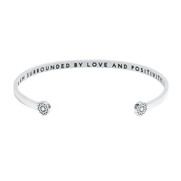 I am surrounded by love and positivity Armreif Simple Pledge