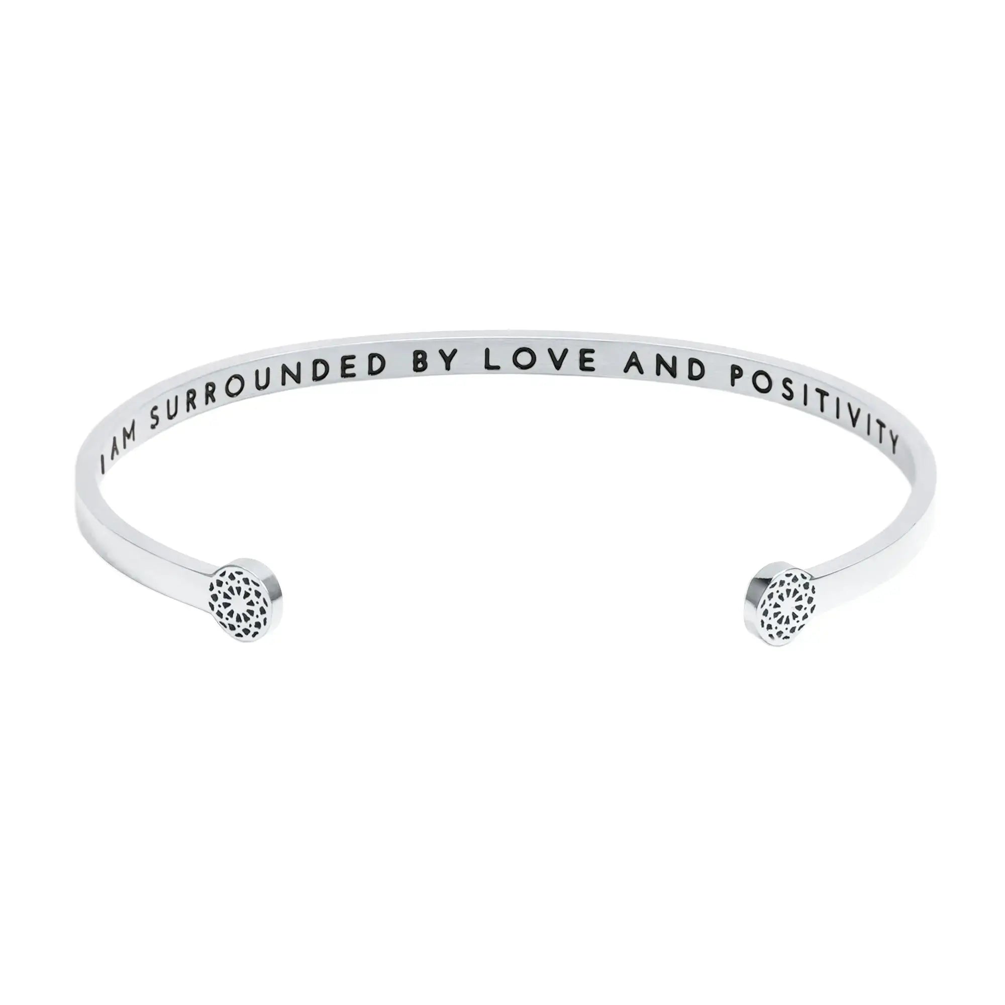 I am surrounded by love and positivity Armreif Simple Pledge