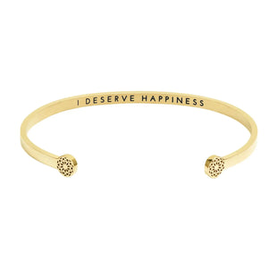 I deserve happiness Armreif Simple Pledge