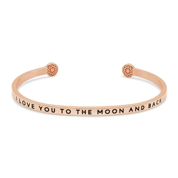 I love you to the moon and back Armreif Simple Pledge