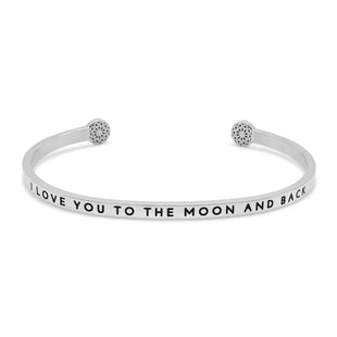 I love you to the moon and back Armreif Simple Pledge