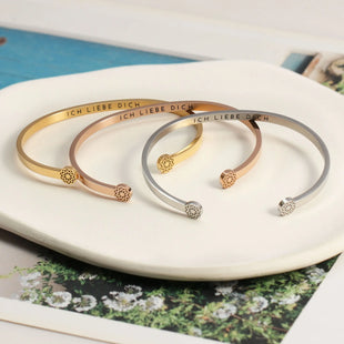 Ich liebe dich (Innengravur) Armreif mit Gravur Simple Pledge