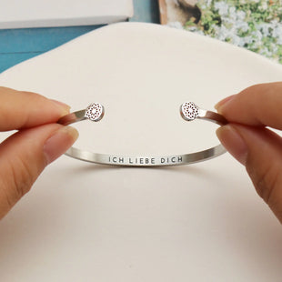 Ich liebe dich (Innengravur) Armreif mit Gravur Simple Pledge