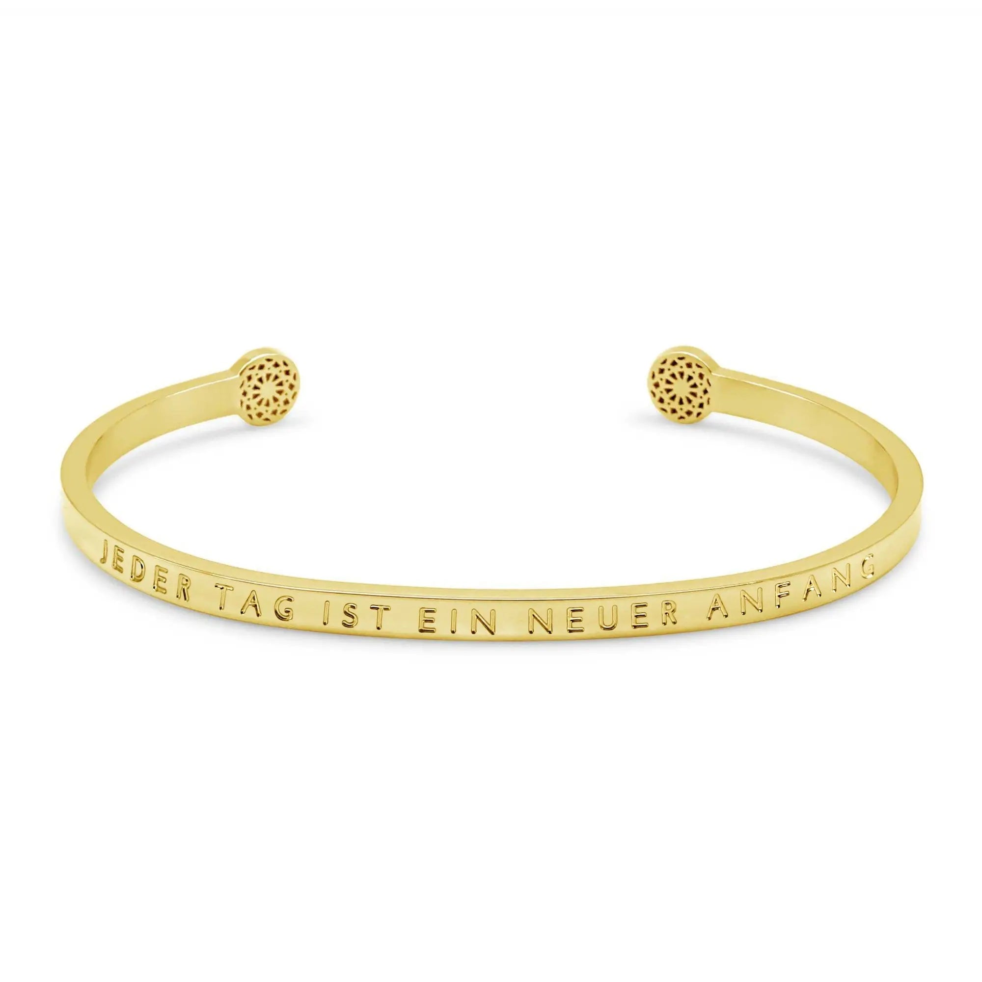 Jeder Tag ist ein neuer Anfang Armreif Simple Pledge