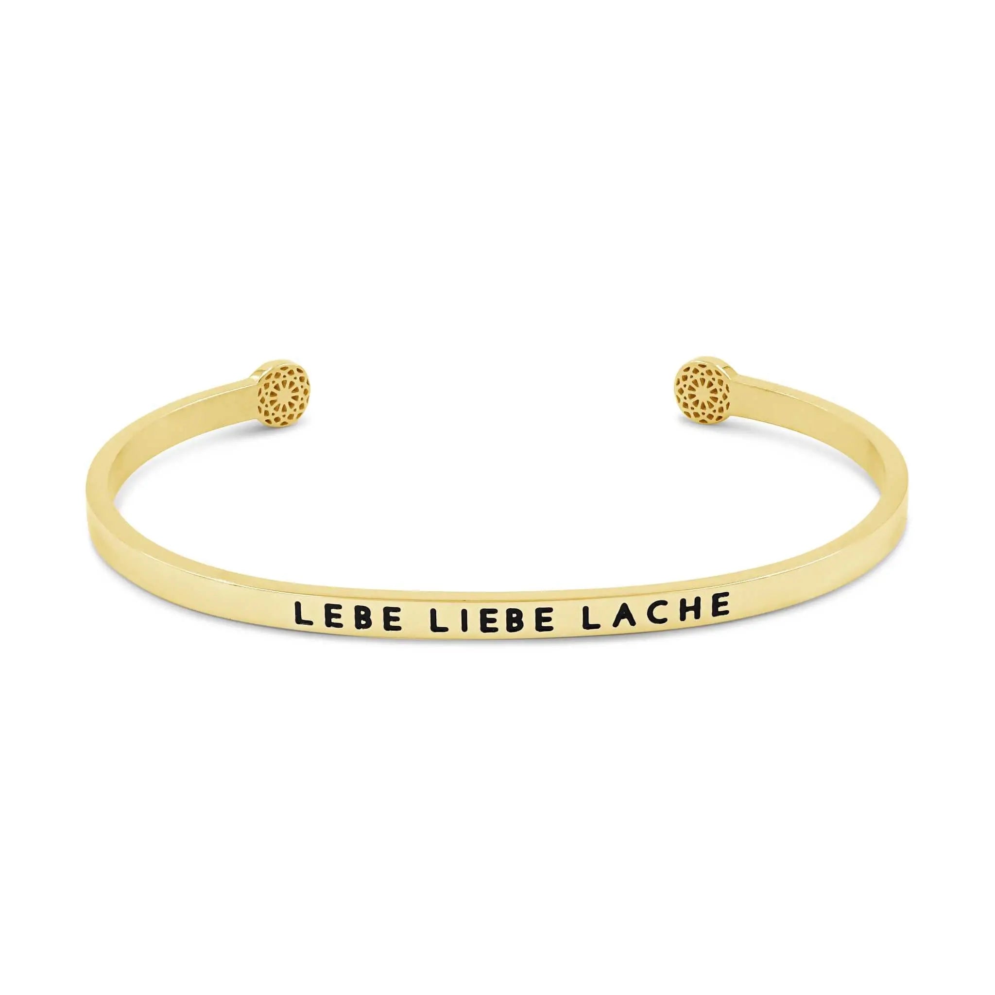 Lebe Liebe Lache Armreif Simple Pledge