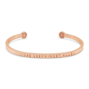 Liebe überwindet alles Armreif Simple Pledge