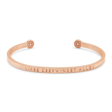 Liebe überwindet alles Armreif Simple Pledge