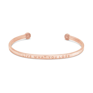 Live What You Love  Blind Armreif Simple Pledge