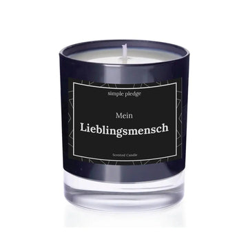 Mein Lieblingsmensch - Duftkerze Duftkerze mit Spruch Simple Pledge