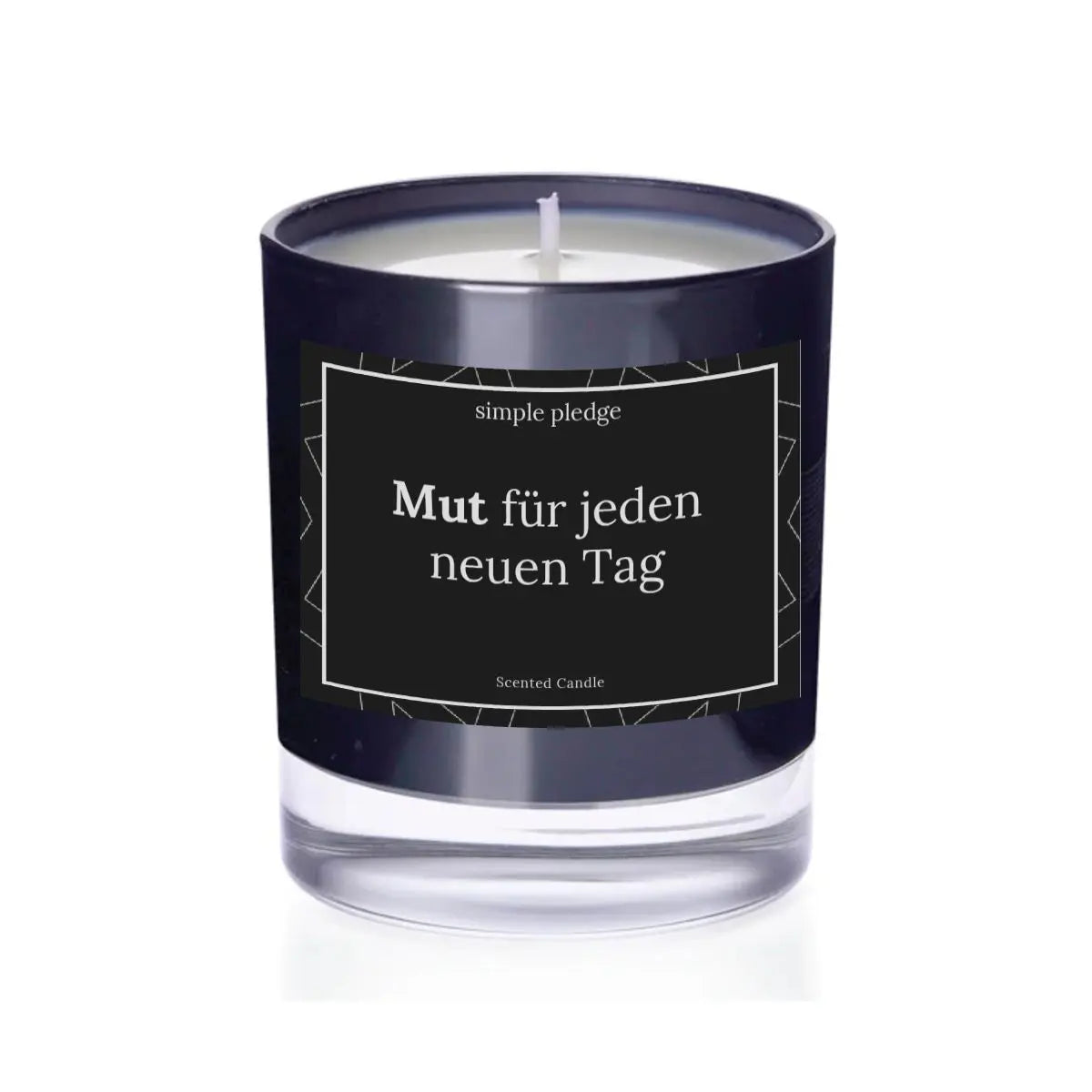 Mut für jeden neuen Tag - Duftkerze Duftkerze mit Spruch Simple Pledge