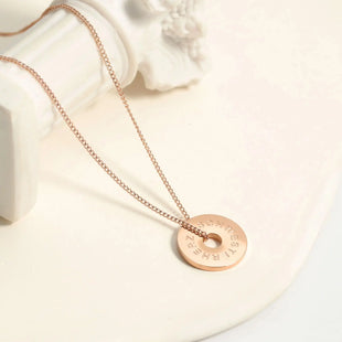 SCHWESTERHERZ - Circle Halskette Halskette Simple Pledge