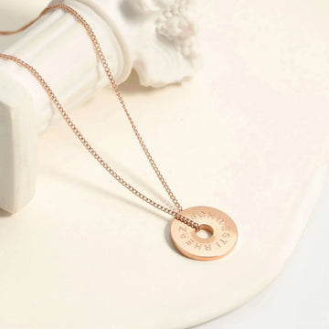 SCHWESTERHERZ - Circle Halskette Halskette Simple Pledge