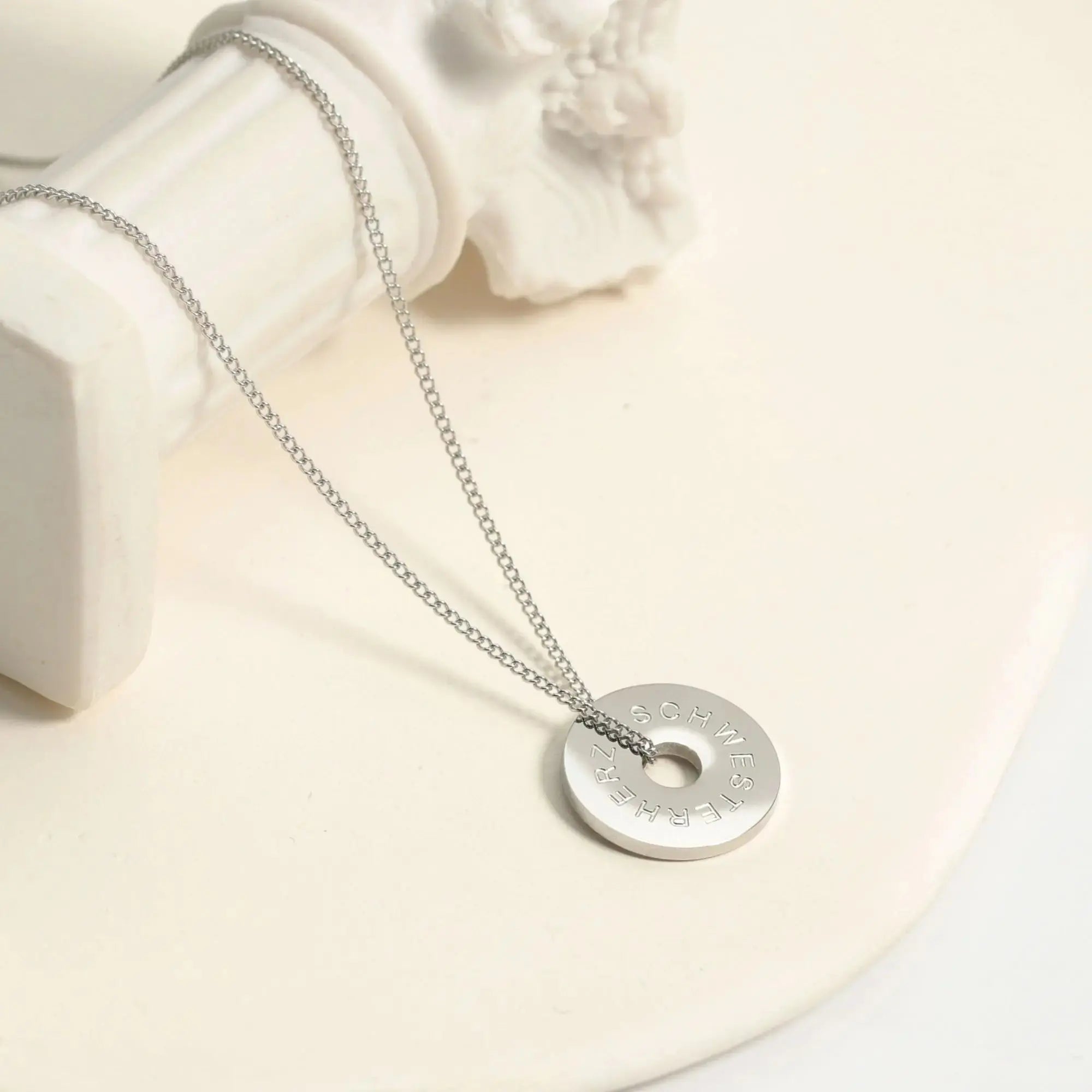 SCHWESTERHERZ - Circle Halskette Halskette Simple Pledge