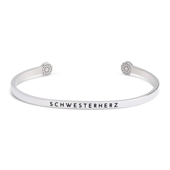 Schwesterherz – Silber / Schwarz