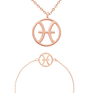 Sternzeichen „Fische“ - Halskette & Armband Set Bundle Simple Pledge