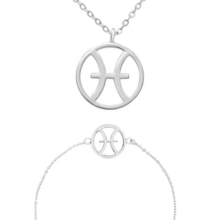 Sternzeichen „Fische“ - Halskette & Armband Set Bundle Simple Pledge