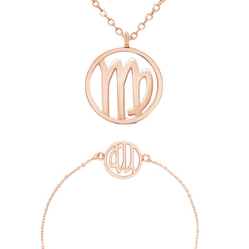 Sternzeichen „Jungfrau“ - Halskette & Armband Set Bundle Simple Pledge