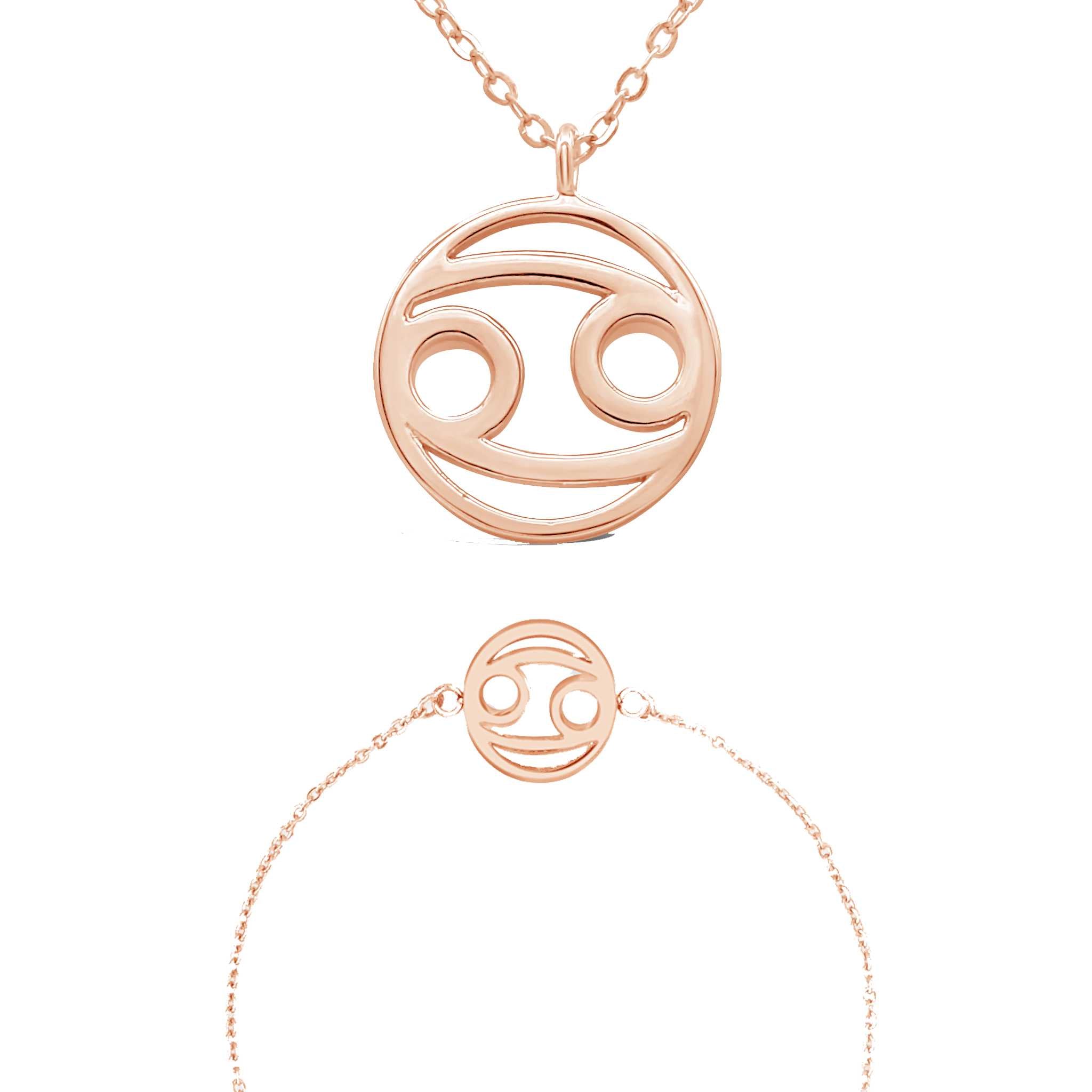 Sternzeichen „Krebs“ - Halskette & Armband Set Bundle Simple Pledge