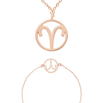 Sternzeichen „Widder“ - Halskette & Armband Set Bundle Simple Pledge