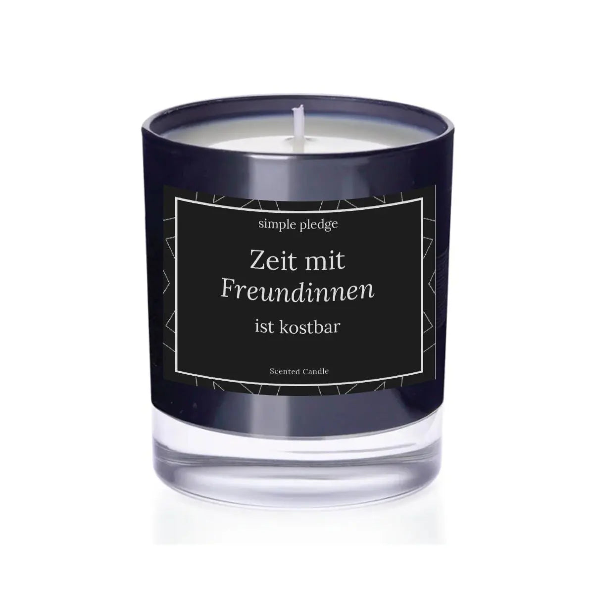 Zeit mit Freundinnen ist kostbar - Duftkerze Duftkerze mit Spruch Simple Pledge