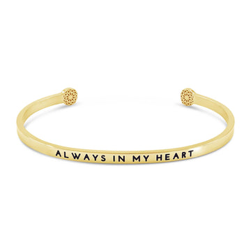 Always In My Heart Armreif Simple Pledge