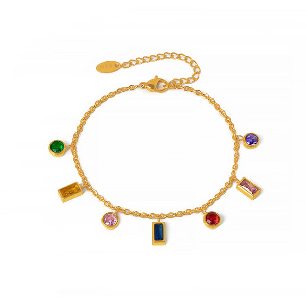 Armband Klara mit Zirkonia Anhängern