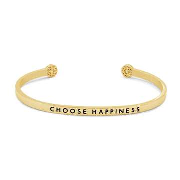 Choose Happiness Armreif Simple Pledge