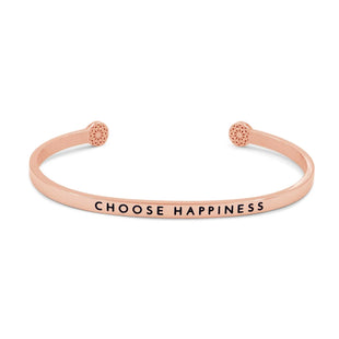 Choose Happiness Armreif Simple Pledge